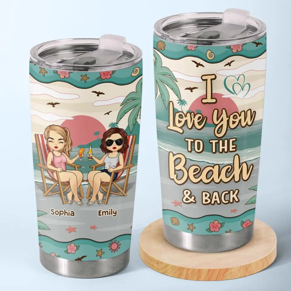Un véritable ami est un ami pour toujours - Gobelet personnalisé Bestie - Cadeau de vacances d'été pour les meilleures amies, BFF, sœurs