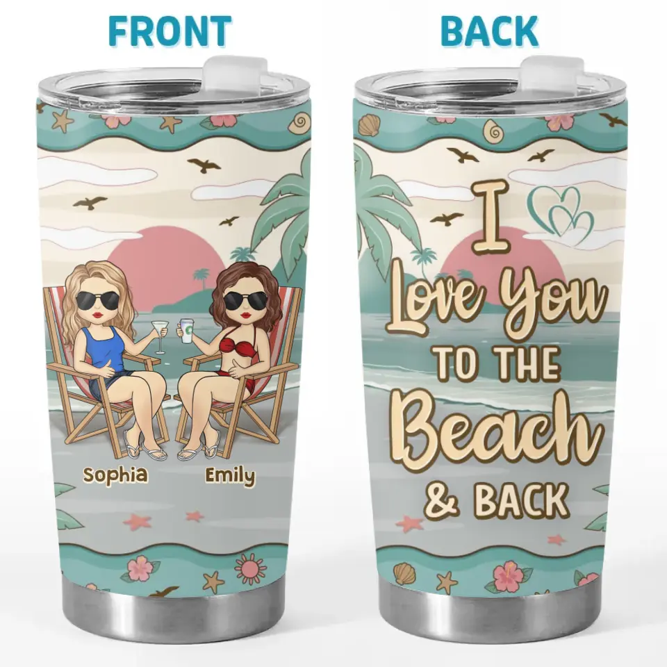 Un véritable ami est un ami pour toujours - Gobelet personnalisé Bestie - Cadeau de vacances d'été pour les meilleures amies, BFF, sœurs