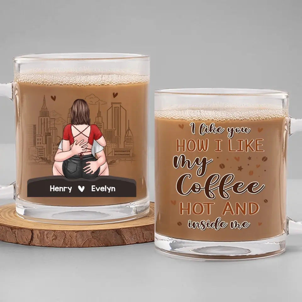 Encore plus chaud que ce café ! Tasse en verre personnalisée pour couple ! Cadeau pour mari et femme, anniversaire