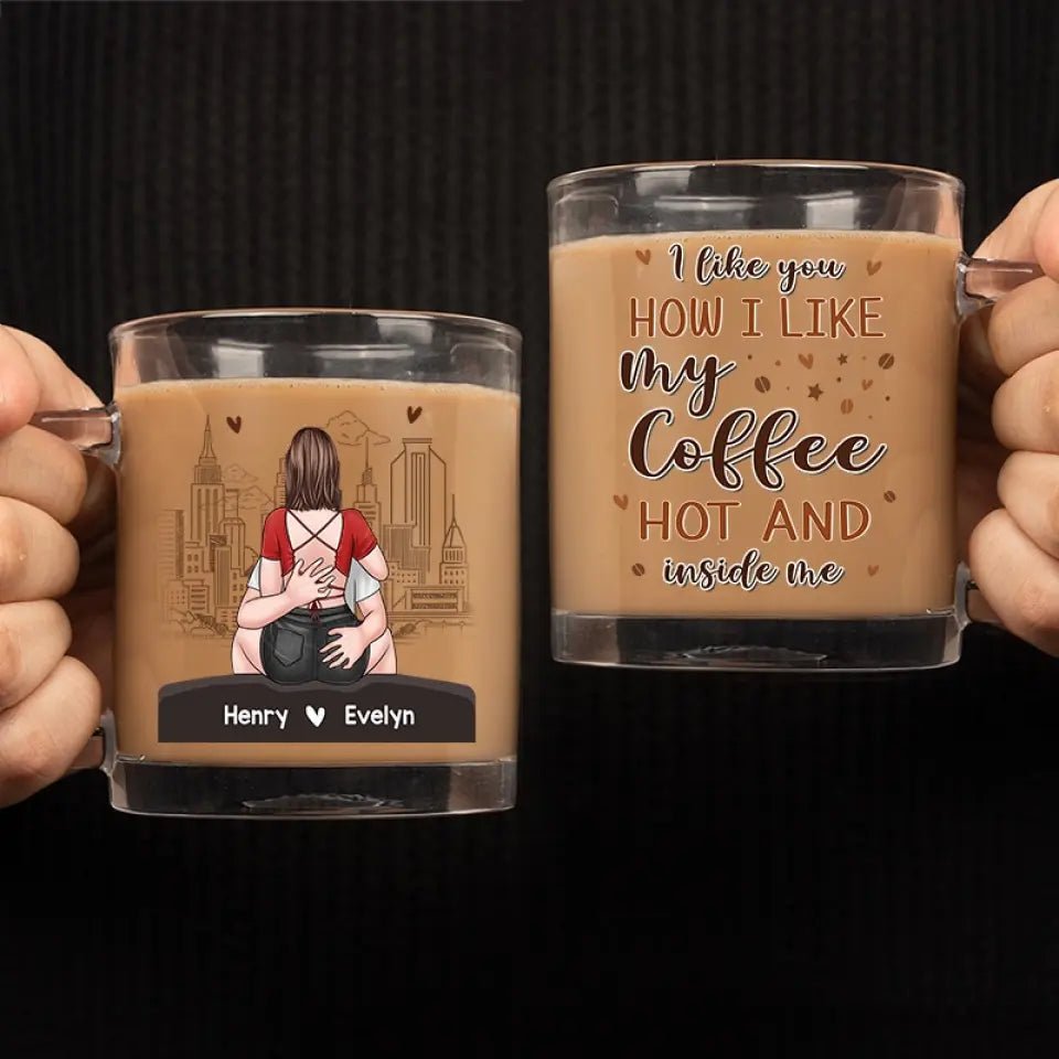 Encore plus chaud que ce café ! Tasse en verre personnalisée pour couple ! Cadeau pour mari et femme, anniversaire