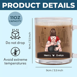 Encore plus chaud que ce café ! Tasse en verre personnalisée pour couple ! Cadeau pour mari et femme, anniversaire