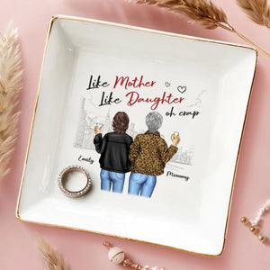 D'abord ma mère, pour toujours ma meilleure amie - Plat à bijoux personnalisé pour la famille - Cadeau pour maman, grand-mère