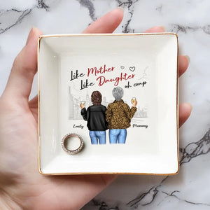 D'abord ma mère, pour toujours ma meilleure amie - Plat à bijoux personnalisé pour la famille - Cadeau pour maman, grand-mère