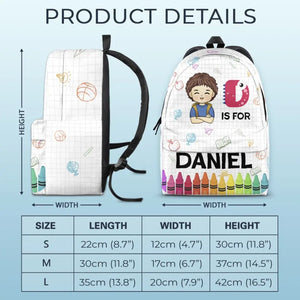 C'est bien d'être soi-même - Sac à dos personnalisé pour enfant - Cadeau de rentrée scolaire pour enfant