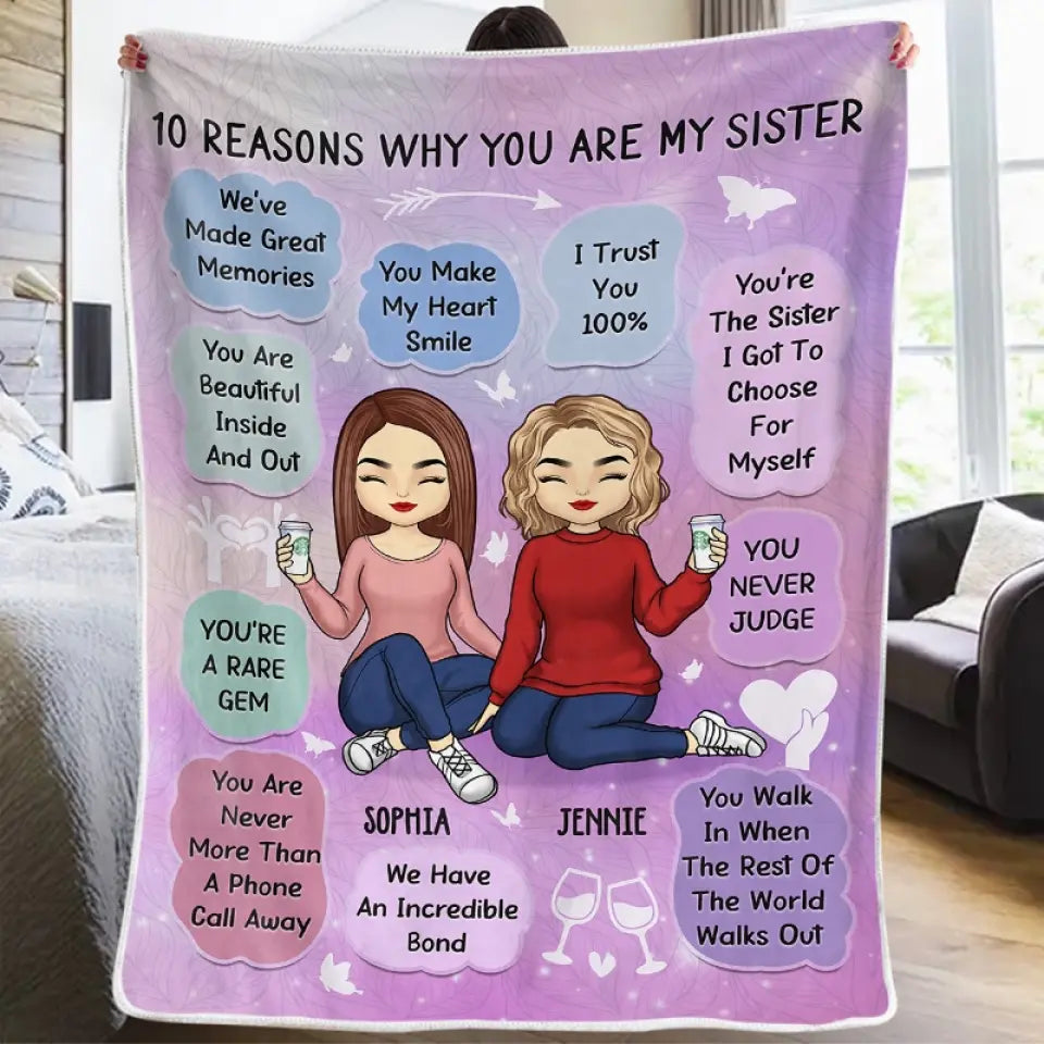Nous avons créé de merveilleux souvenirs ensemble - Couverture personnalisée Bestie - Cadeau pour meilleures amies, BFF, sœurs