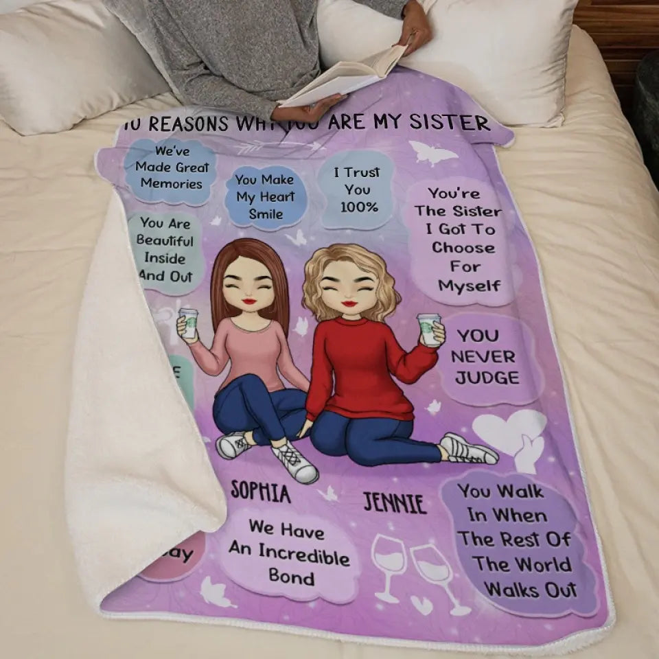 Nous avons créé de merveilleux souvenirs ensemble - Couverture personnalisée Bestie - Cadeau pour meilleures amies, BFF, sœurs