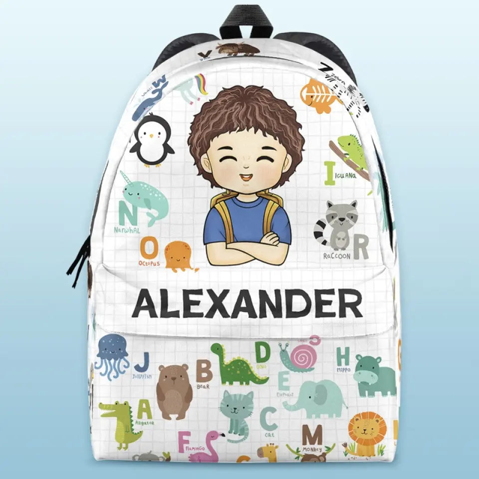 L'avenir du monde est dans ma classe aujourd'hui - Sac à dos personnalisé pour enfant - Cadeau de rentrée scolaire pour enfant
