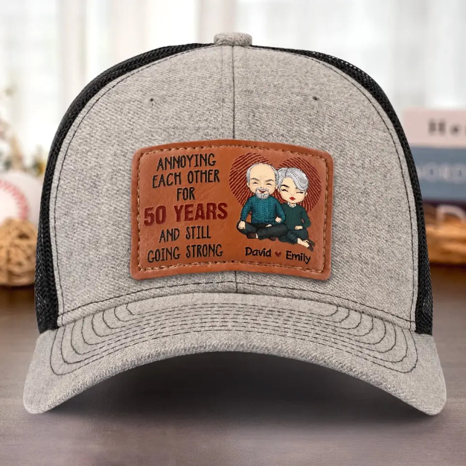 T'aimer est l'aventure la plus précieuse que je connaisse - Chapeau en cuir personnalisé pour couple - Cadeau pour mari et femme, anniversaire