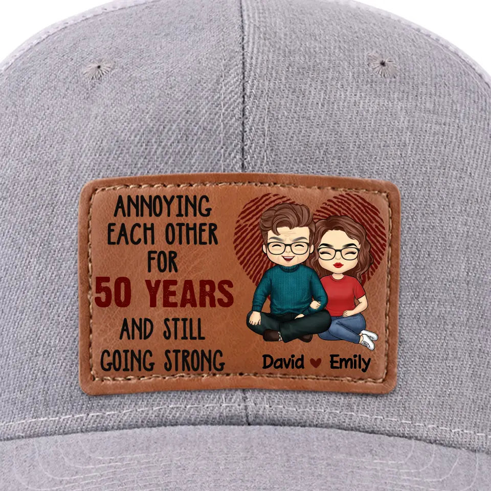 T'aimer est l'aventure la plus précieuse que je connaisse - Chapeau en cuir personnalisé pour couple - Cadeau pour mari et femme, anniversaire