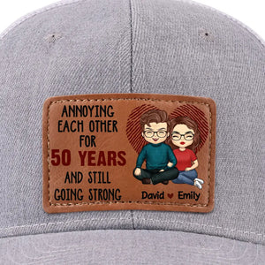 T'aimer est l'aventure la plus précieuse que je connaisse - Chapeau en cuir personnalisé pour couple - Cadeau pour mari et femme, anniversaire