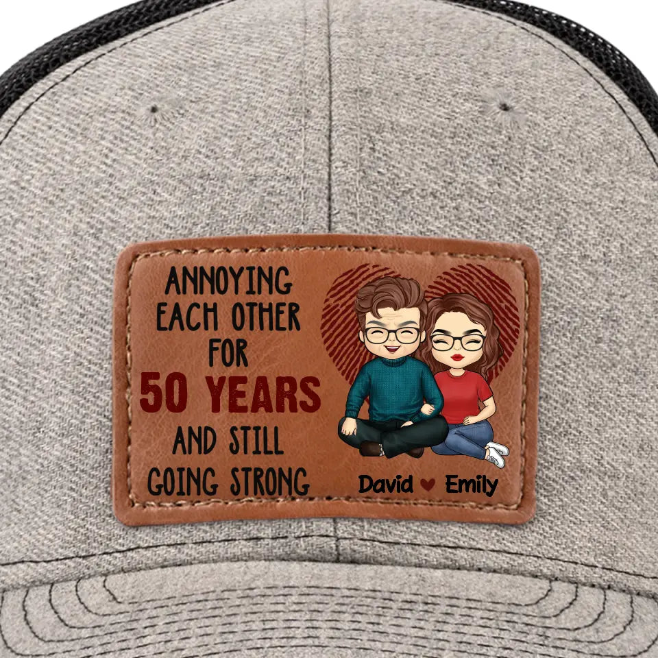 T'aimer est l'aventure la plus précieuse que je connaisse - Chapeau en cuir personnalisé pour couple - Cadeau pour mari et femme, anniversaire
