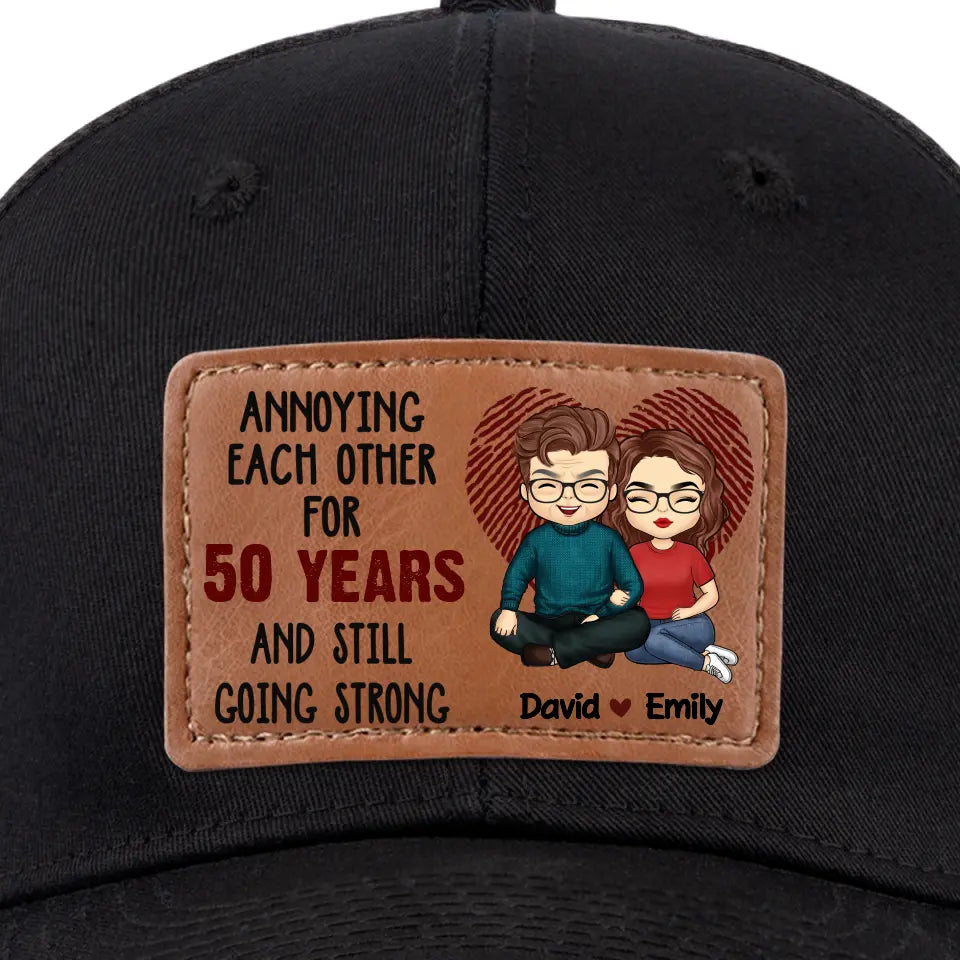 T'aimer est l'aventure la plus précieuse que je connaisse - Chapeau en cuir personnalisé pour couple - Cadeau pour mari et femme, anniversaire