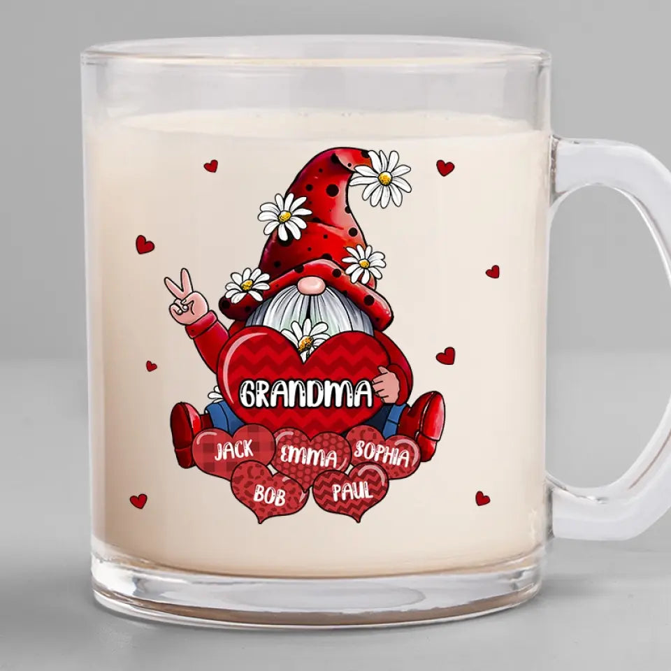 Si je sais ce qu'est l'amour, c'est grâce à toi - Tasse en verre personnalisée pour la famille - Cadeau pour maman, grand-mère