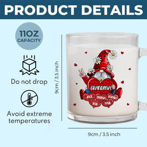 Si je sais ce qu'est l'amour, c'est grâce à toi - Tasse en verre personnalisée pour la famille - Cadeau pour maman, grand-mère