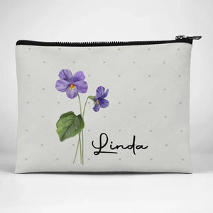 Chaque fleur fleurit à son rythme - Trousse de maquillage personnalisée Bestie - Cadeau de mariage, cadeau de demoiselle d'honneur pour meilleures amies, meilleures amies, sœurs