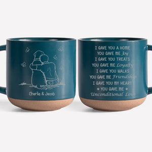 Tu m'as donné un amour inconditionnel - Mug personnalisé en céramique - Cadeau de condoléances pour les propriétaires et les amoureux des animaux