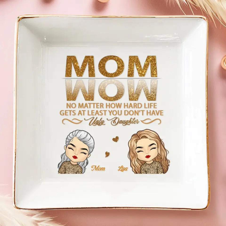 L'amour mère-fille est éternel - Coffret à bijoux personnalisé pour la famille - Cadeau pour maman et fille
