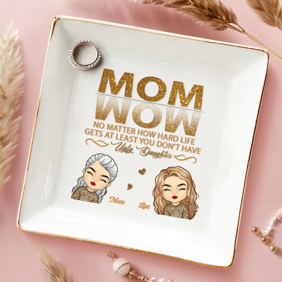 L'amour mère-fille est éternel - Coffret à bijoux personnalisé pour la famille - Cadeau pour maman et fille