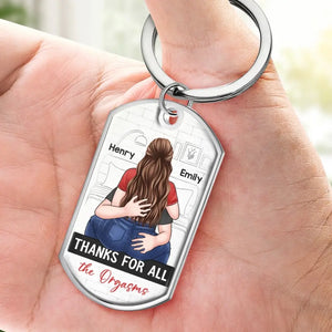 Je t'aime pour ta personnalité - Porte-clés personnalisé pour couple - Cadeau pour mari et femme, anniversaire
