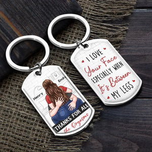 Je t'aime pour ta personnalité - Porte-clés personnalisé pour couple - Cadeau pour mari et femme, anniversaire
