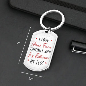 Je t'aime pour ta personnalité - Porte-clés personnalisé pour couple - Cadeau pour mari et femme, anniversaire