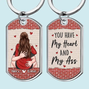 Mon histoire d'amour préférée est la nôtre - Porte-clés personnalisé pour couple - Cadeau pour mari et femme, anniversaire