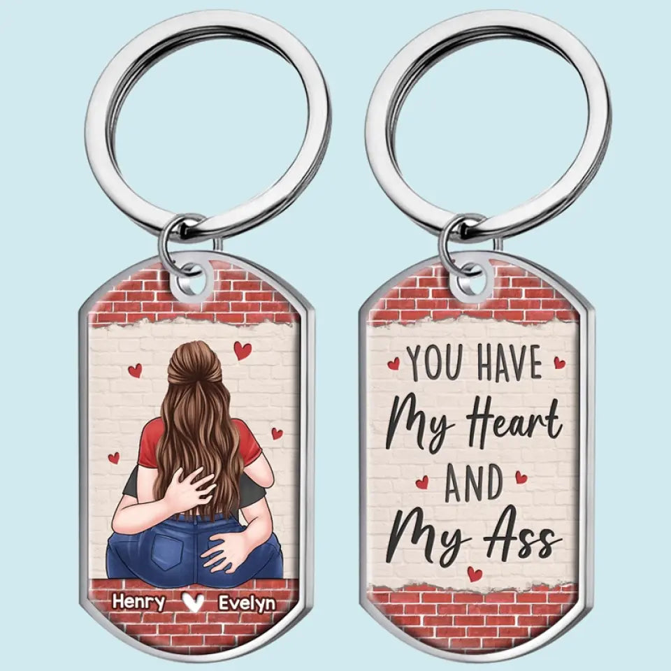 Mon histoire d'amour préférée est la nôtre - Porte-clés personnalisé pour couple - Cadeau pour mari et femme, anniversaire