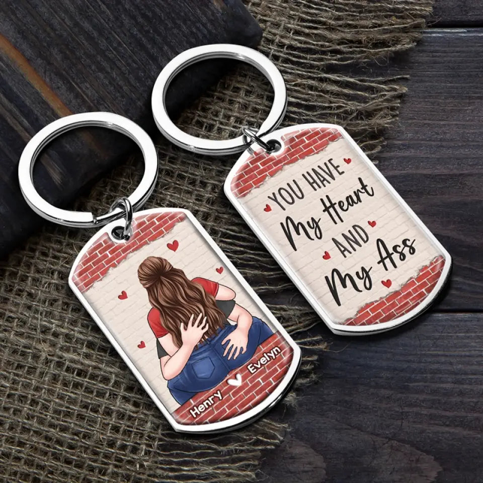 Mon histoire d'amour préférée est la nôtre - Porte-clés personnalisé pour couple - Cadeau pour mari et femme, anniversaire