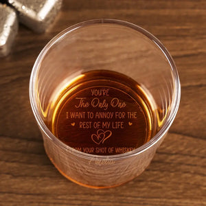 Je suis à toi, aucun retour ni remboursement ! Verre à whisky personnalisé pour couple ! Cadeau pour mari et femme, anniversaire
