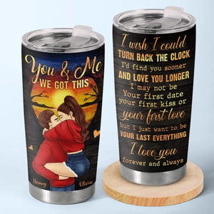 Je t'aime pour toujours et à jamais - Verre personnalisé pour couple - Cadeau pour mari et femme, anniversaire