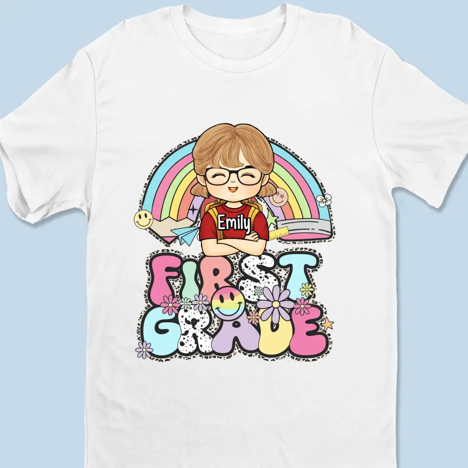 Bonne rentrée scolaire - T-shirt enfant personnalisé - Cadeau de rentrée scolaire pour enfant