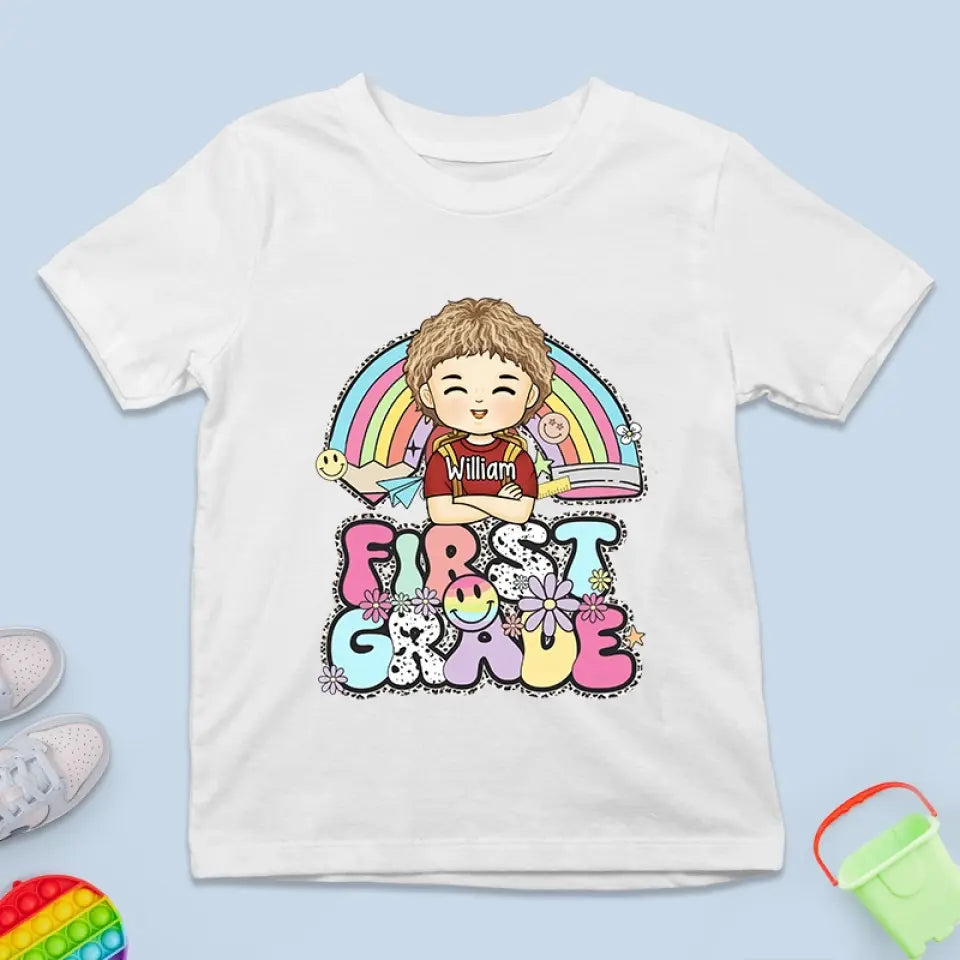 Bonne rentrée scolaire - T-shirt enfant personnalisé - Cadeau de rentrée scolaire pour enfant