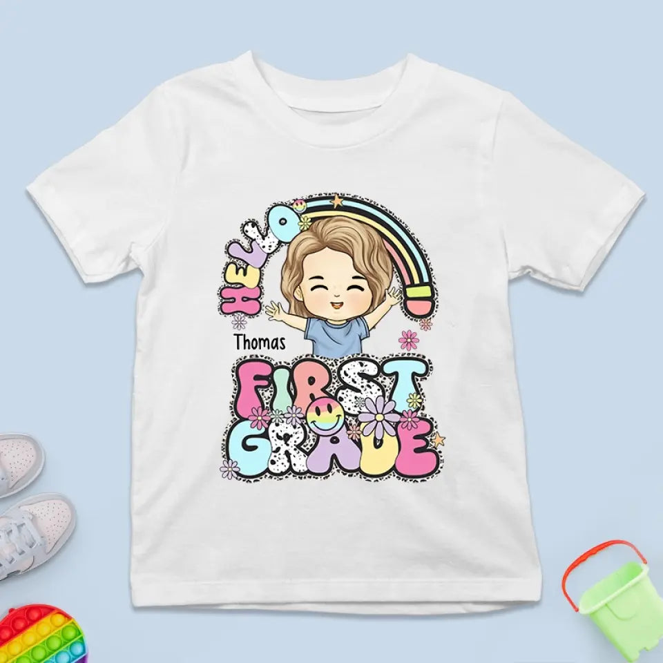 Un pas de plus vers les rêves - T-shirt enfant personnalisé - Cadeau de rentrée scolaire pour enfant