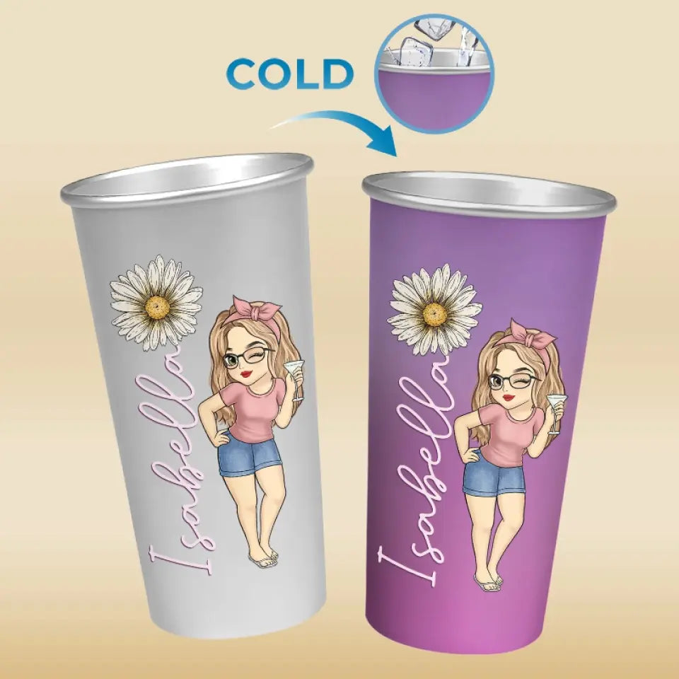 Vous êtes né pour vous démarquer, arrêtez d'essayer de vous intégrer - Tasse personnalisée en aluminium changeant de couleur - Cadeau pour vous-même, vos meilleurs amis, vos meilleures amies, vos sœurs