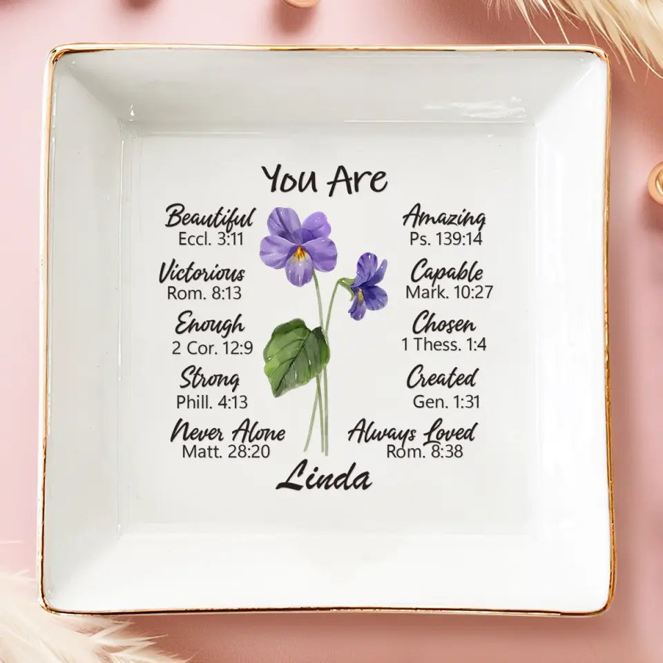 Un ami est comme une fleur - Porte-bijoux personnalisé pour meilleure amie - Cadeau pour meilleures amies, meilleures amies, sœurs