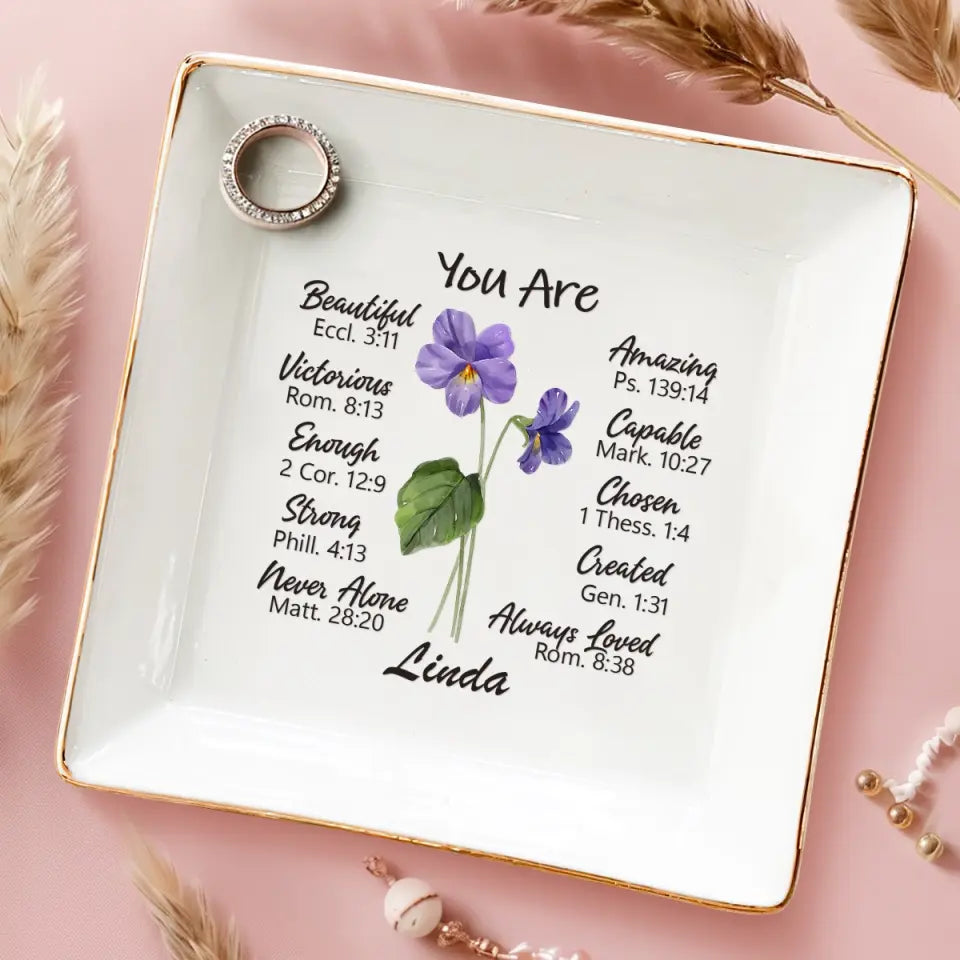 Un ami est comme une fleur - Porte-bijoux personnalisé pour meilleure amie - Cadeau pour meilleures amies, meilleures amies, sœurs