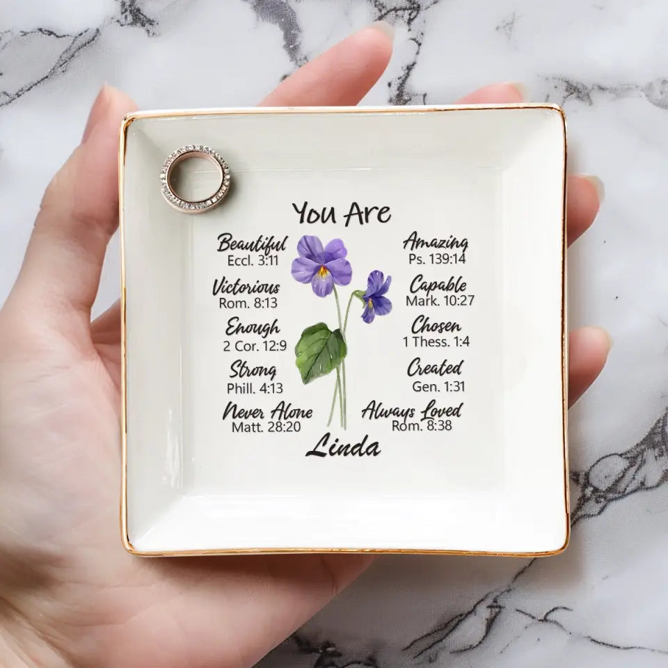Un ami est comme une fleur - Porte-bijoux personnalisé pour meilleure amie - Cadeau pour meilleures amies, meilleures amies, sœurs