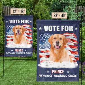 Les discussions photo personnalisées sont économiques, le vote est gratuit ! Drapeau personnalisé pour chien ! Cadeau pour propriétaires et amoureux des animaux