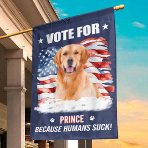 Les discussions photo personnalisées sont économiques, le vote est gratuit ! Drapeau personnalisé pour chien ! Cadeau pour propriétaires et amoureux des animaux