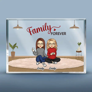 La famille n'est pas une chose importante, c'est tout - Plaque rectangulaire personnalisée en acrylique pour la famille - Cadeau pour les membres de la famille, les frères et sœurs