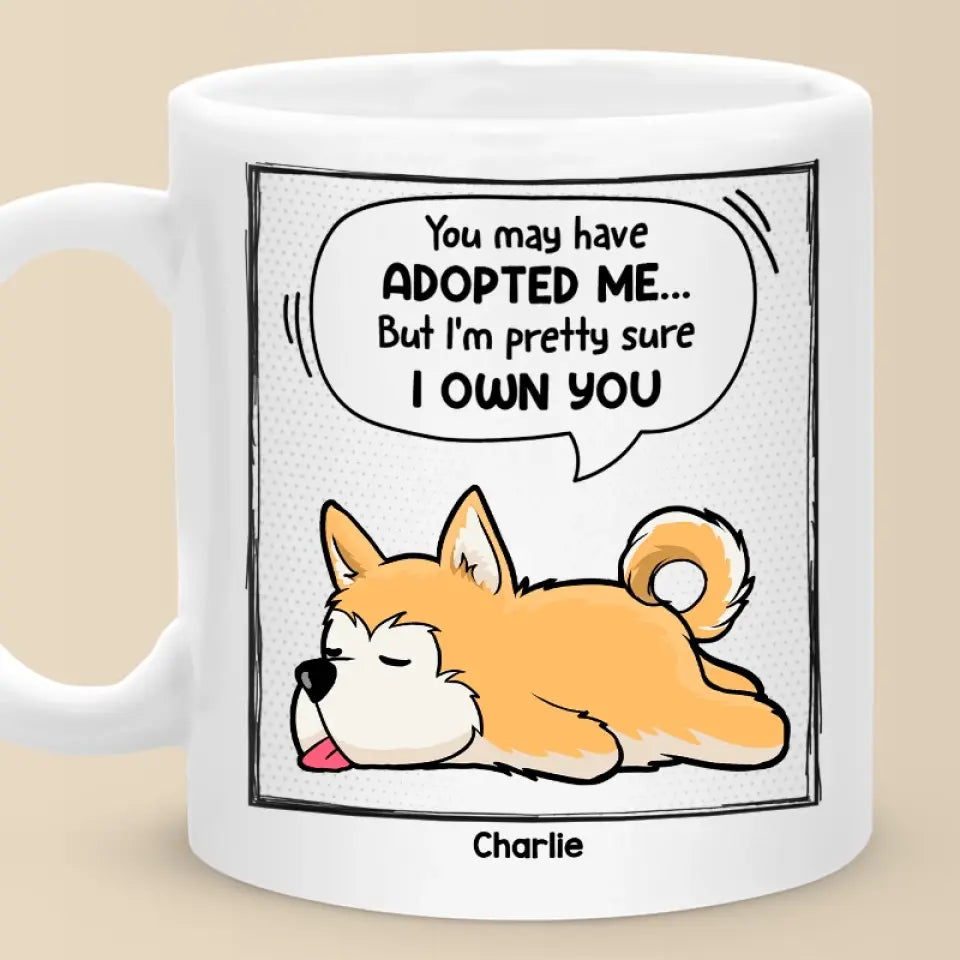 Je suis presque sûr que tu m'appartiens - Tasse personnalisée pour chien et chat - Cadeau pour les propriétaires d'animaux et les amoureux des animaux