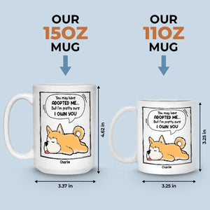 Je suis presque sûr que tu m'appartiens - Tasse personnalisée pour chien et chat - Cadeau pour les propriétaires d'animaux et les amoureux des animaux