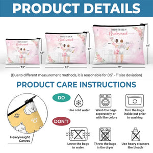 Merci d'être ma demoiselle d'honneur - Trousse de maquillage personnalisée Bestie - Cadeau de mariage, cadeau de demoiselle d'honneur pour meilleures amies, BFF, sœurs