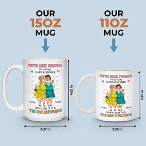 Les meilleurs amis sont là avec vous - Mug personnalisé Bestie - Cadeau pour les meilleures amies, BFF, sœurs
