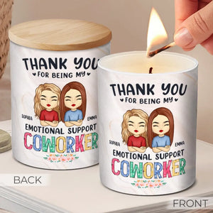 Merci d'être mon thérapeute bénévole - Bougie parfumée sans fumée personnalisée Bestie - Cadeau pour meilleures amies, meilleures amies, sœurs