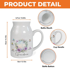 Une touche florale sublime tout - Vase à fleurs personnalisé pour la décoration de la maison - Cadeau de pendaison de crémaillère pour maman et grand-mère