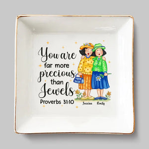 Le meilleur miroir est un vieil ami - Porte-bijoux personnalisé Bestie - Cadeau pour meilleures amies, meilleures amies, sœurs
