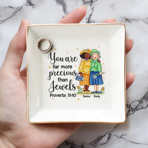 Le meilleur miroir est un vieil ami - Porte-bijoux personnalisé Bestie - Cadeau pour meilleures amies, meilleures amies, sœurs