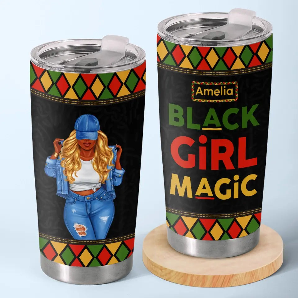 Dopest Black Queen - Gobelet personnalisé Bestie - Cadeau pour meilleures amies, meilleures amies, sœurs