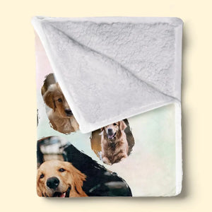 Couverture personnalisée avec photo « Mon bébé à fourrure remplit mon cœur d'amour » - Cadeau de condoléances pour les propriétaires et les amoureux des animaux